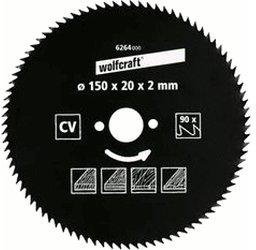 Wolfcraft CV-Kreissägeblatt 184 x 16 x 2,4 mm 100Z (6273000)