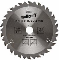 Wolfcraft 6730000, Wolfcraft 6730000 Hartmetall Kreiss&auml;geblatt 130 x 16mm