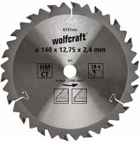 Wolfcraft 6731000, Wolfcraft 6731000 Hartmetall Kreiss&auml;geblatt 140 x 12.75mm