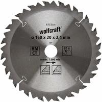 Wolfcraft 6733000, Wolfcraft 6733000 Hartmetall Kreiss&auml;geblatt 160 x 20mm
