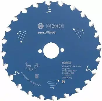 Bosch Expert for Wood 190 x 30 x 2,6 mm, 24 (2608644047)