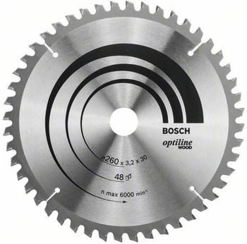 Bosch Optiline Wood 260 x 30 x 3,2 mm, 48 (2608641202)