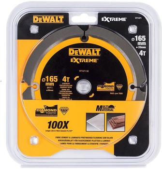 DeWalt PCD 165x20x4Z (DT1471-QZ)