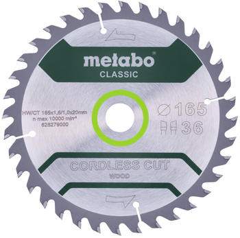 Metabo cordless cut wood - classic 165 x 20 x 1,6 mm 15° Z36 (628279000)