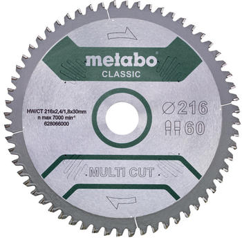 Metabo multi cut - classic 254 x 30 x 2,6 mm 5°neg Z60 (628666000)