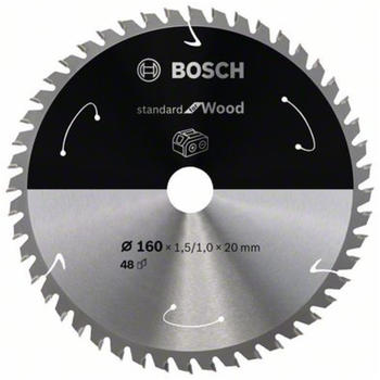 Bosch Standard for Wood für Akkusägen 160x1.5/1x20, 48 Zähne