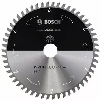 Bosch Standard for Aluminium f&uuml;r Akkus&auml;gen 210x1.9/1.3x30, 54 Z&auml;hne