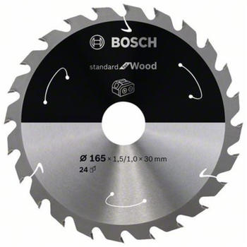 Bosch Standard for Wood für Akkusägen 165x1.5/1x30, 24 Zähne