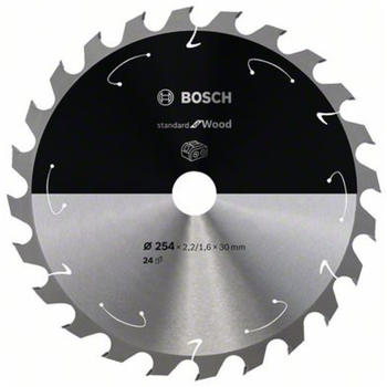 Bosch Standard for Wood für Akkusägen 254x2.2/1.6x30, 24 Zähne