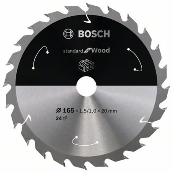 Bosch Standard for Wood für Akkusägen 165x1.5/1x20, 24 Zähne