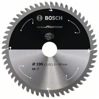 Bosch Standard for Aluminium für Akkusägen 190x2/1.5x30, 56 Zähne
