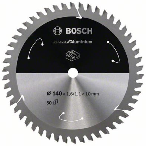 Bosch Standard for Aluminium für Akkusägen 140x1.6/1.1x10, 50 Zähne