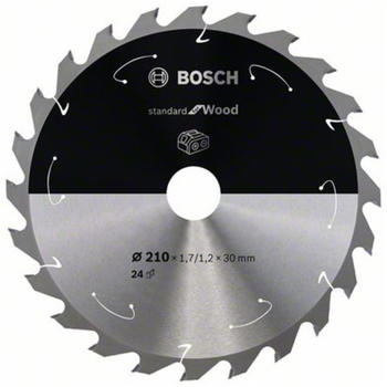 Bosch Standard for Wood für Akkusägen 210x1.7/1.2x30, 24 Zähne