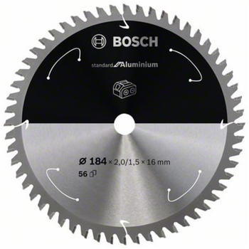 Bosch Standard for Aluminium für Akkusägen 184x2/1.5x16, 56 Zähne