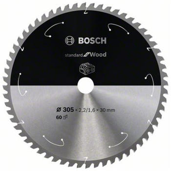 Bosch Standard for Wood für Akkusägen 305x2.2/1.6x30, 60 Zähne