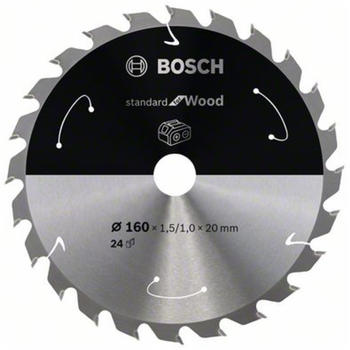Bosch Standard for Wood für Akkusägen 160x1.5/1x20, 24 Zähne
