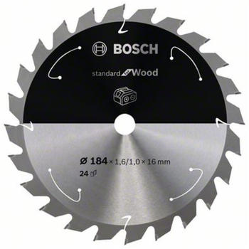 Bosch Standard for Wood für Akkusägen 184x1.6/1x16, 24 Zähne