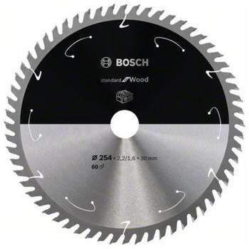 Bosch Standard for Wood für Akkusägen 254x2.2/1.6x30, 60 Zähne