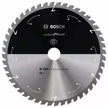 Bosch Standard for Wood f&uuml;r Akkus&auml;gen 250x2.2/1.6x30, 48 Z&auml;hne