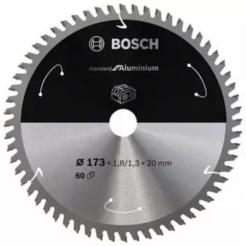 Bosch Standard for Aluminium f&uuml;r Akkus&auml;gen 173x1.8/1.3x20, 60 Z&auml;hne