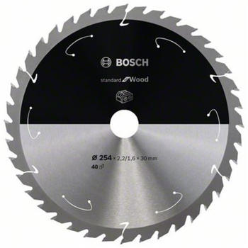 Bosch Standard for Wood für Akkusägen 254x2.2/1.6x30, 40 Zähne