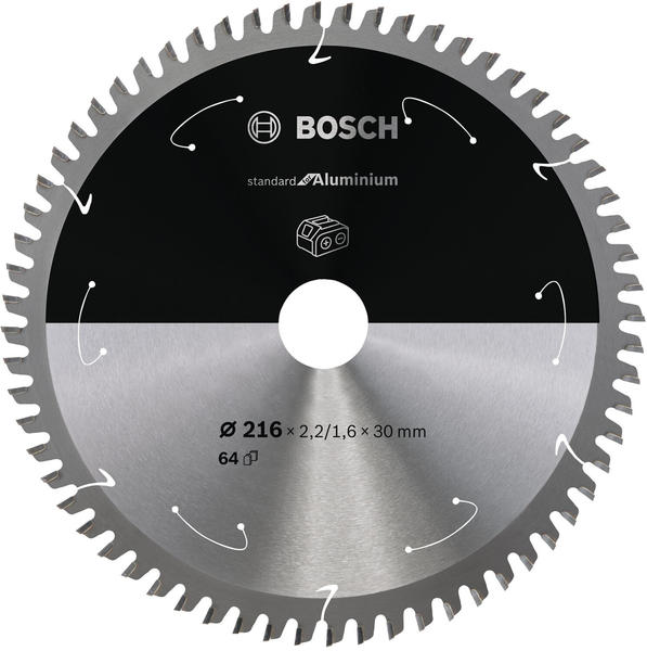 Bosch Standard for Aluminium für Akkusägen 216x2.2/1.6x30, 64 Zähne