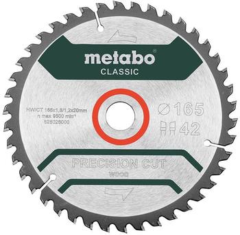 Metabo Precision Cut wood - Classic 165 x 20 Z42 WZ 5° (628026000)