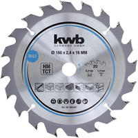 kwb 584357, Kwb 584357 Hartmetall Kreiss&auml;geblatt 160 x 16mm 1St.