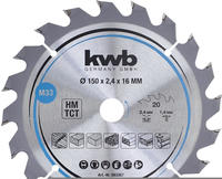 kwb 583357, Kwb 583357 Hartmetall Kreiss&auml;geblatt 150 x 16mm 1St.