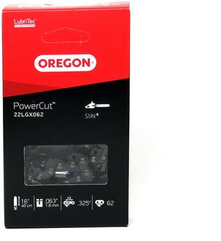 Oregon PowerCut Sägekette 40 cm mit 62 TG Vollmeißel (22LGX062E)