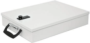 Wedo Dokumentenkassette f&uuml;r DIN A4 mit Zahlenschloss 35.5x6.7x26cm grau