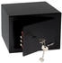 HMF Doppelbartschloss klein mit Schlüssel 23 x 17 x 17 cm schwarz (49216-02)