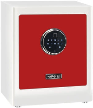 Basi mySafe Premium 350 Möbeltresor Zahlenschloss Fingerabdruckschloss Weiß-Rot (2020-0000-1014) Basi mySafe Premium 350 Möbeltresor Zahlenschloss Fingerabdruckschloss Weiß-Rot (2020-0000-1014)