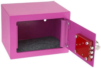 HMF Doppelbartschloss klein mit Schlüssel 23 x 17 x 17 cm pink (49216-15) HMF Doppelbartschloss klein mit Schlüssel 23 x 17 x 17 cm pink (49216-15)