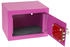 HMF Doppelbartschloss klein mit Schlüssel 23 x 17 x 17 cm pink (49216-15)