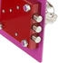 HMF Doppelbartschloss klein mit Schlüssel 23 x 17 x 17 cm pink (49216-15)