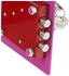 HMF Doppelbartschloss klein mit Schlüssel 23 x 17 x 17 cm pink (49216-15)