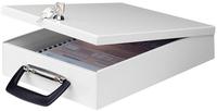 WEDO Dokumenten-Kassette A4, 35,5 x 26 x 6,7 cm lichtgrau