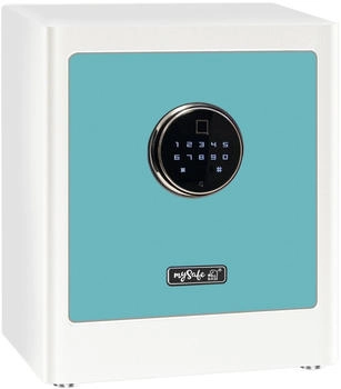 Basi mySafe Premium 350 Möbeltresor Zahlenschloss Fingerabdruckschloss Weiß Blau (2020-0000-1013) Basi mySafe Premium 350 Möbeltresor Zahlenschloss Fingerabdruckschloss Weiß Blau (2020-0000-1013)