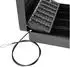 HMF Geldkassette abschließbar mit Münzzählbrett & Sicherungskabel, 30,5x24x8,5cm, Schwarz (42151-02)