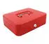 Alco Geldkassette Stahlblech mit Schloss 310x225x75mm rot (843-12)