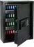 HMF Schlüsselkasten mit Elektronikschloss 71 Haken 46x36x12cm Schwarz (2071-02)
