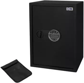 ECD Germany Elektronischer Tresor 43L Stahl 35x50x31cm PIN-Code & Schl&uuml;ssel