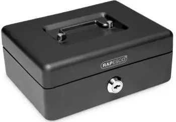Rapesco Geldkassette 300mm Metall, schwarz (SB0012B1)