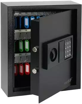 HMF Schl&uuml;sseltresor mit Elektronikschloss 48 Haken, 36x30x10cm (2048-02)