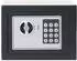 vidaXL Elektronischer Digital-Safe, Stahl, dunkelgrau, 23x17x17cm