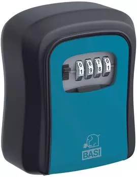 Basi SSZ 200 Schl&uuml;sseltresor Zahlenschloss Schwarz/Blau (2101-0000-1113)