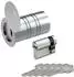 Basi Rohrtresor mit Profil-Halbzylinder, Edelstahl, Ø80mm L142mm (RT 103S)