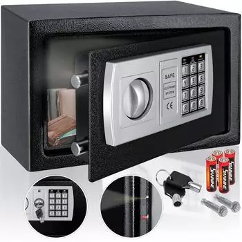 Kesser Elektronischer M&ouml;beltresor 31x20x20cm LED-Anzeige Doppelbolzenverriegelung