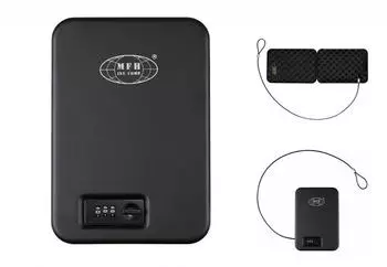 Max Fuchs Mini Safe Sicherheitskassette Metall mit Zahlenschloss, schwarz (27171)